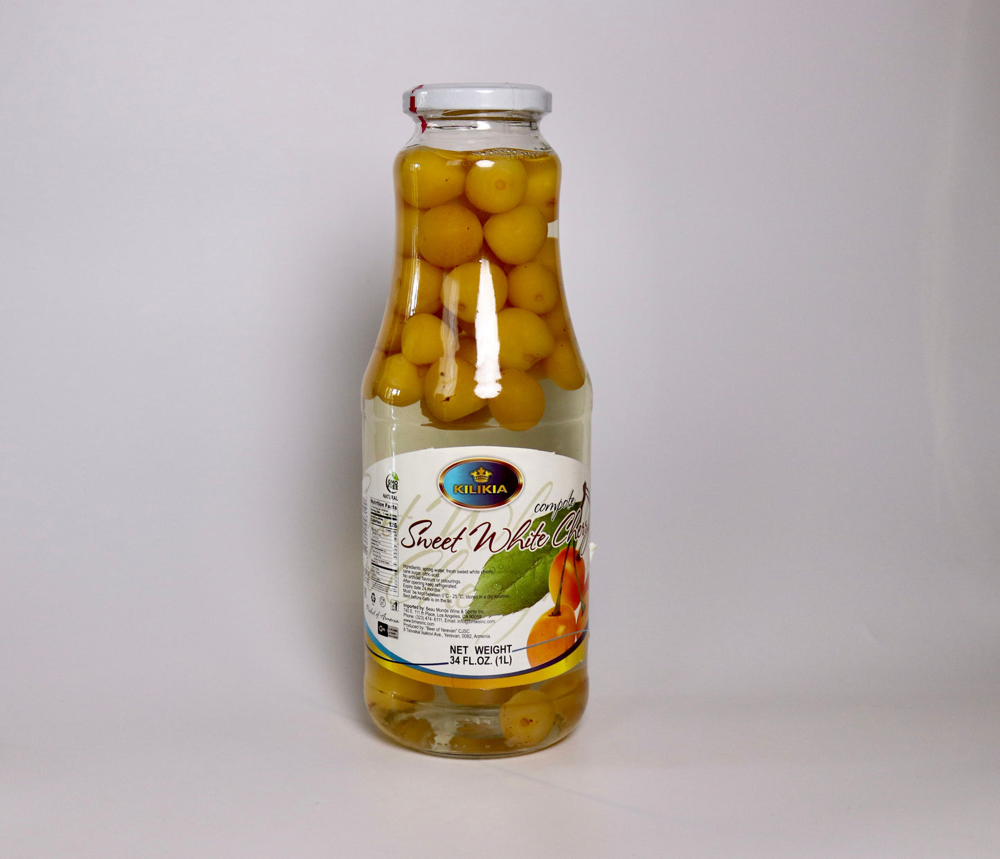 103 Kilikia Sweet White Cherry Compote - 1L