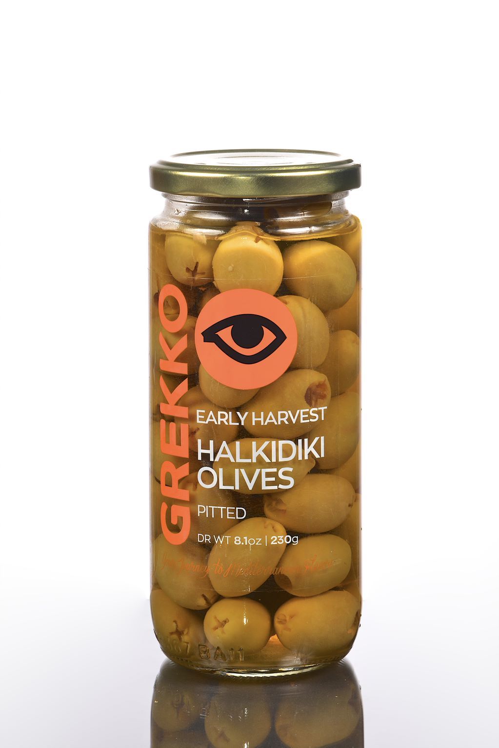 Grek102 - Early Halkidiki Olives Pitted
