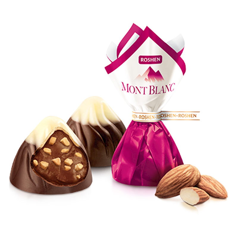 Roshen 104 - Mont Blanc with Chopped Almonds