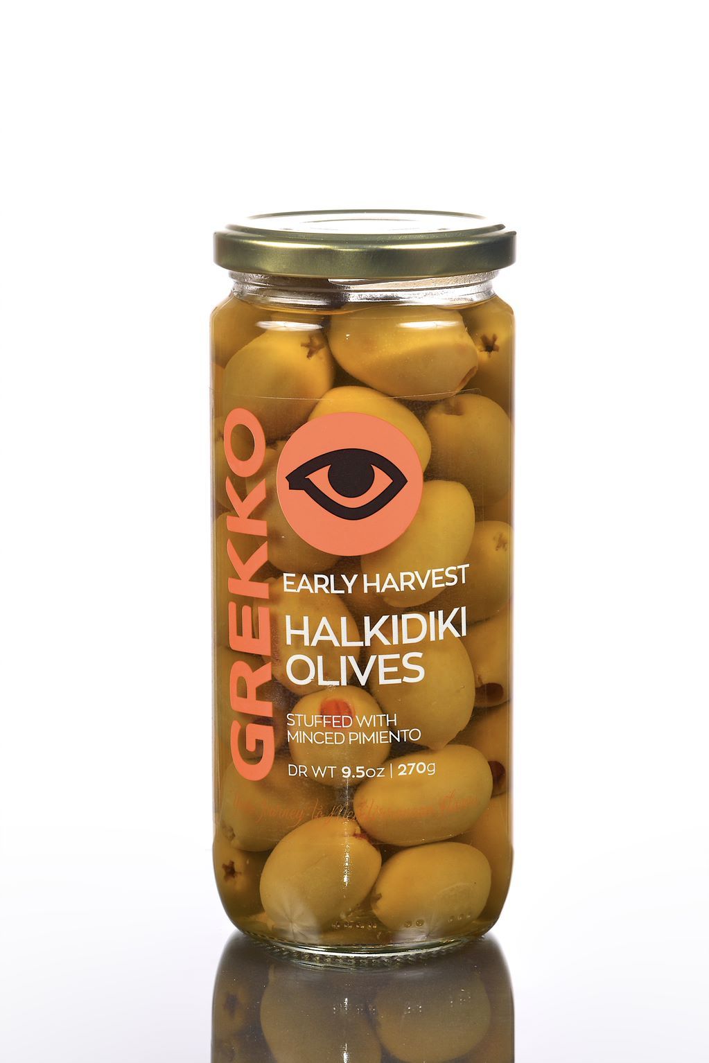 Grek104 - Early Halkidiki Olives Pimento
