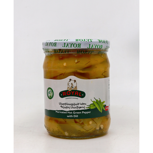 Royal 111 - Marinated Hot Green Peppers with Dill
