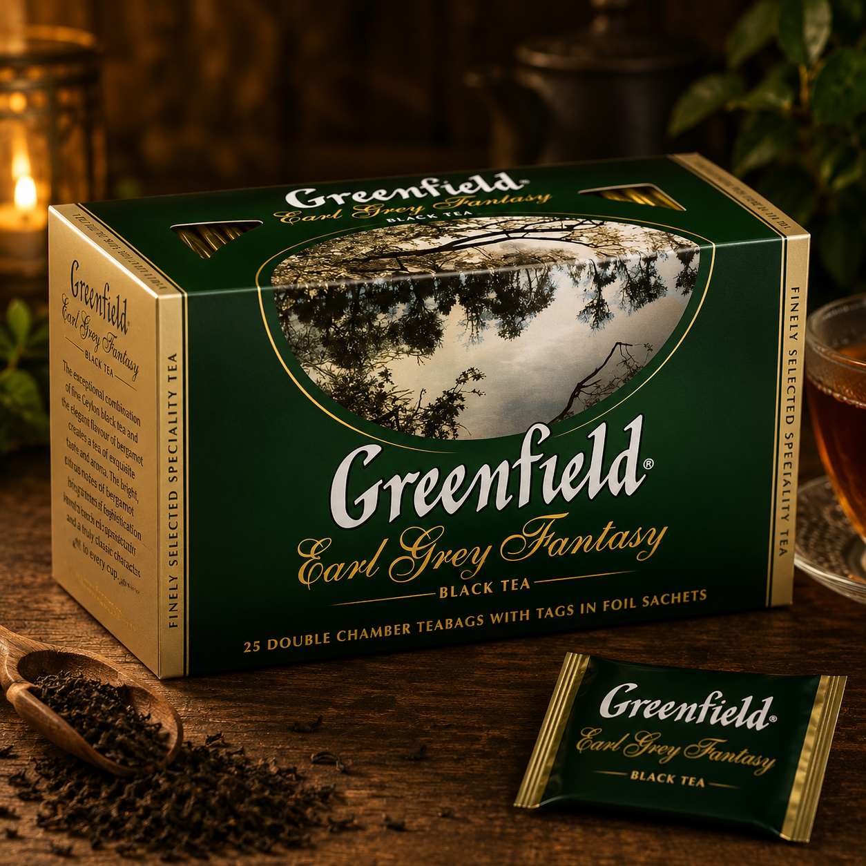 Green108 - Earl Grey Fantasy Tea 25 Bags  10 in a case (50g)
